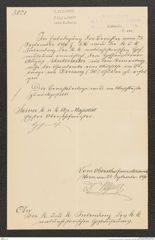 k.k. naturhistorisches Hofmuseum, Intendanzakten 1885-1896 (Hauer), Aktenzahl Z.552/1890, Seite 1